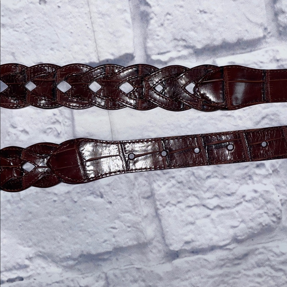 Brighton Leather Braided Belt (Reversible) - Picture 5 of 8